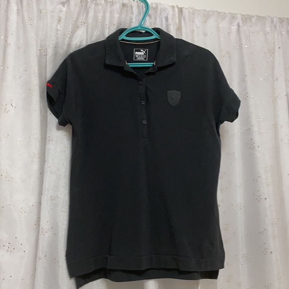 Puma Ferrari Black Polo Tee - Picture 7 of 9